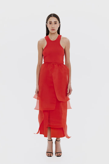 red dress "statement"