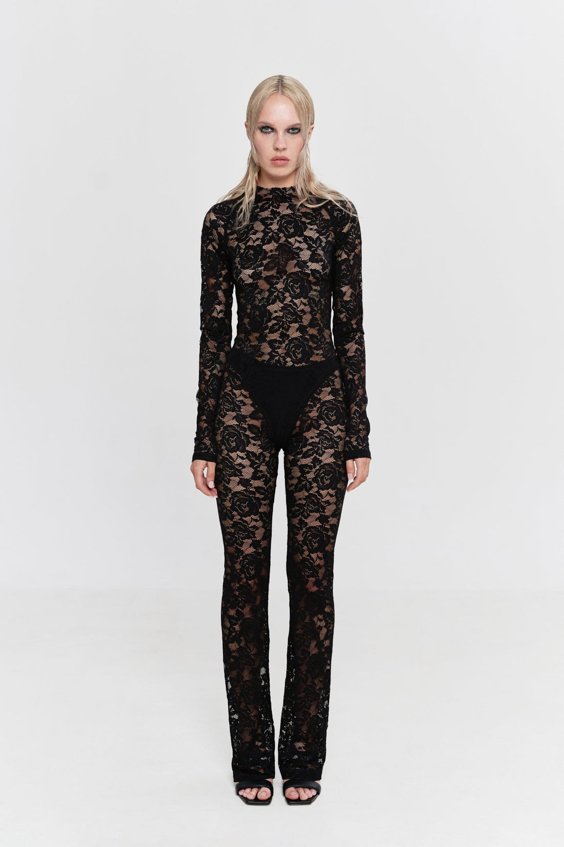 "lace" jumpsuit