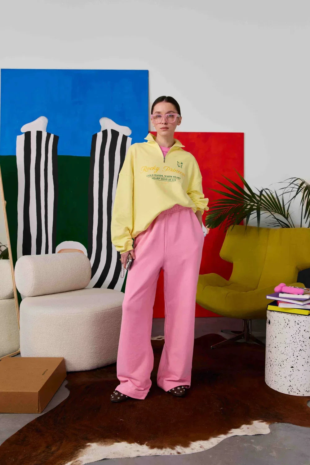 half zip sweatshirt “rocky princess”