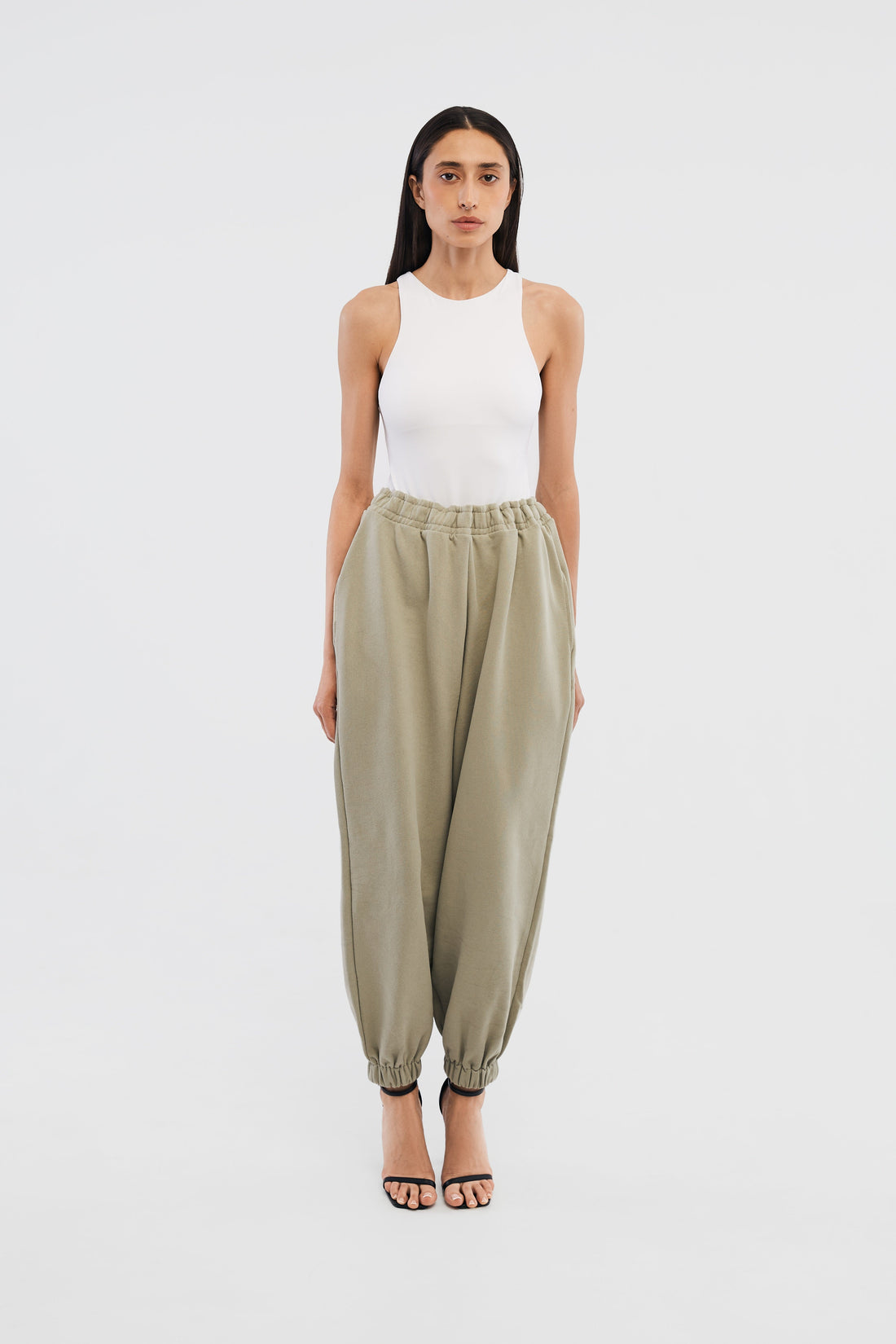 pants "groove" in forest color