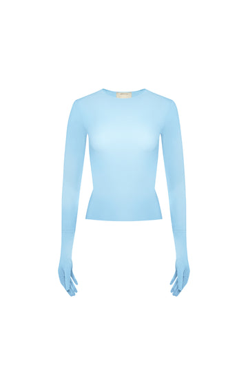 long sleeve "lilith" in blue color