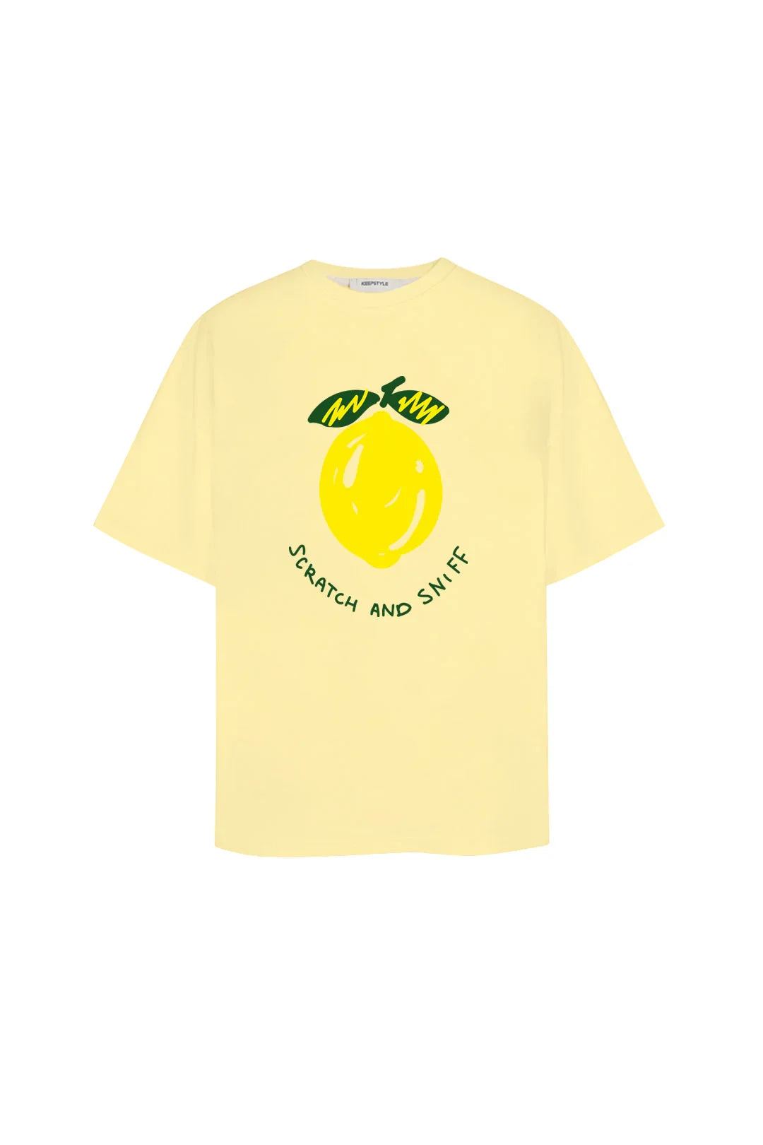t-shirt "hug" in baby yellow color