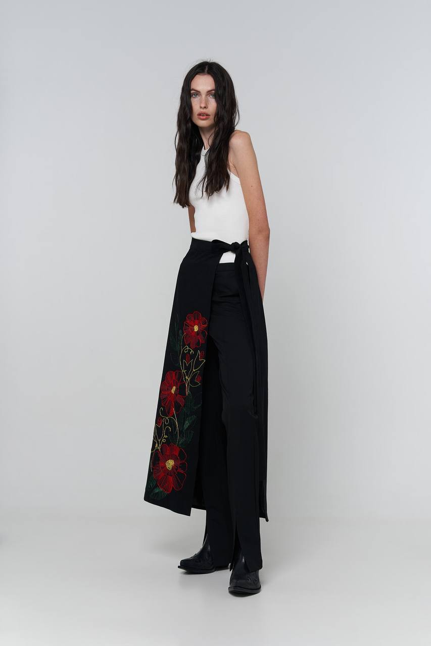 skirt "kvity" in black color