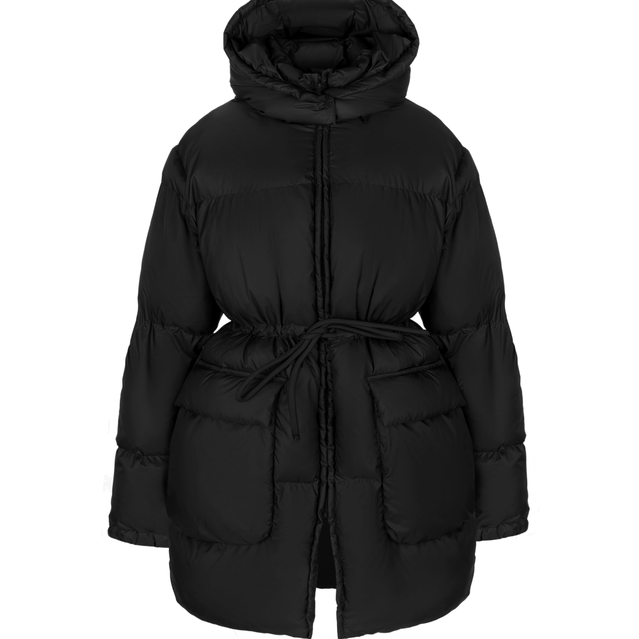 puffer jacket in black color