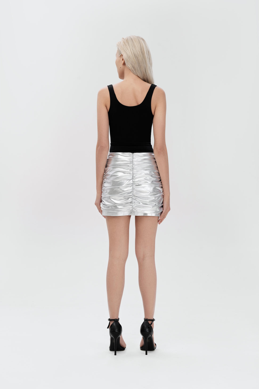 silver sexy skirt