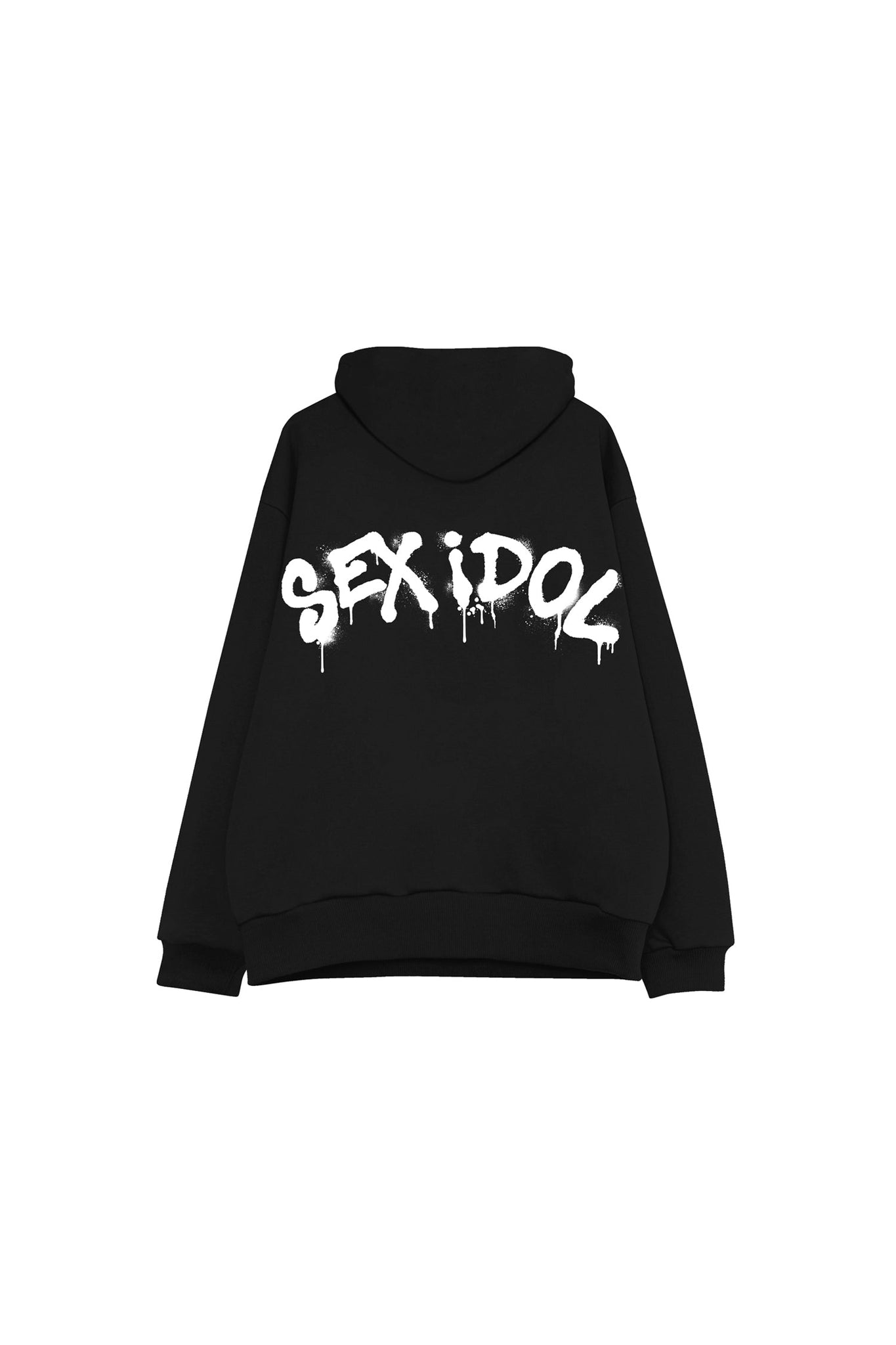 hoodie "sex idol" in black color