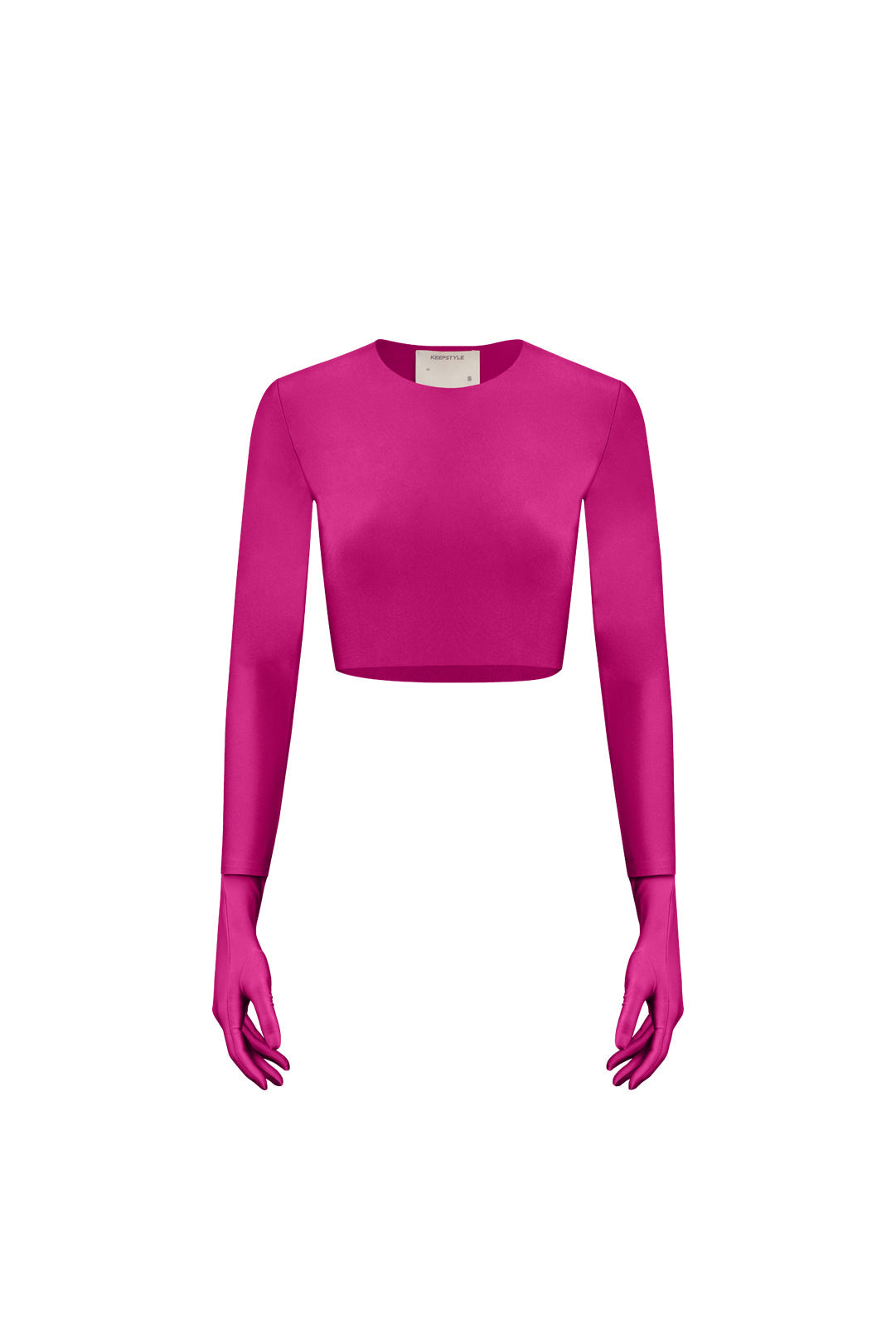 "lilith" top in fuchsia color