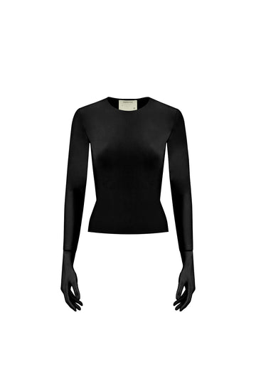 long sleeve "lilith" in black color