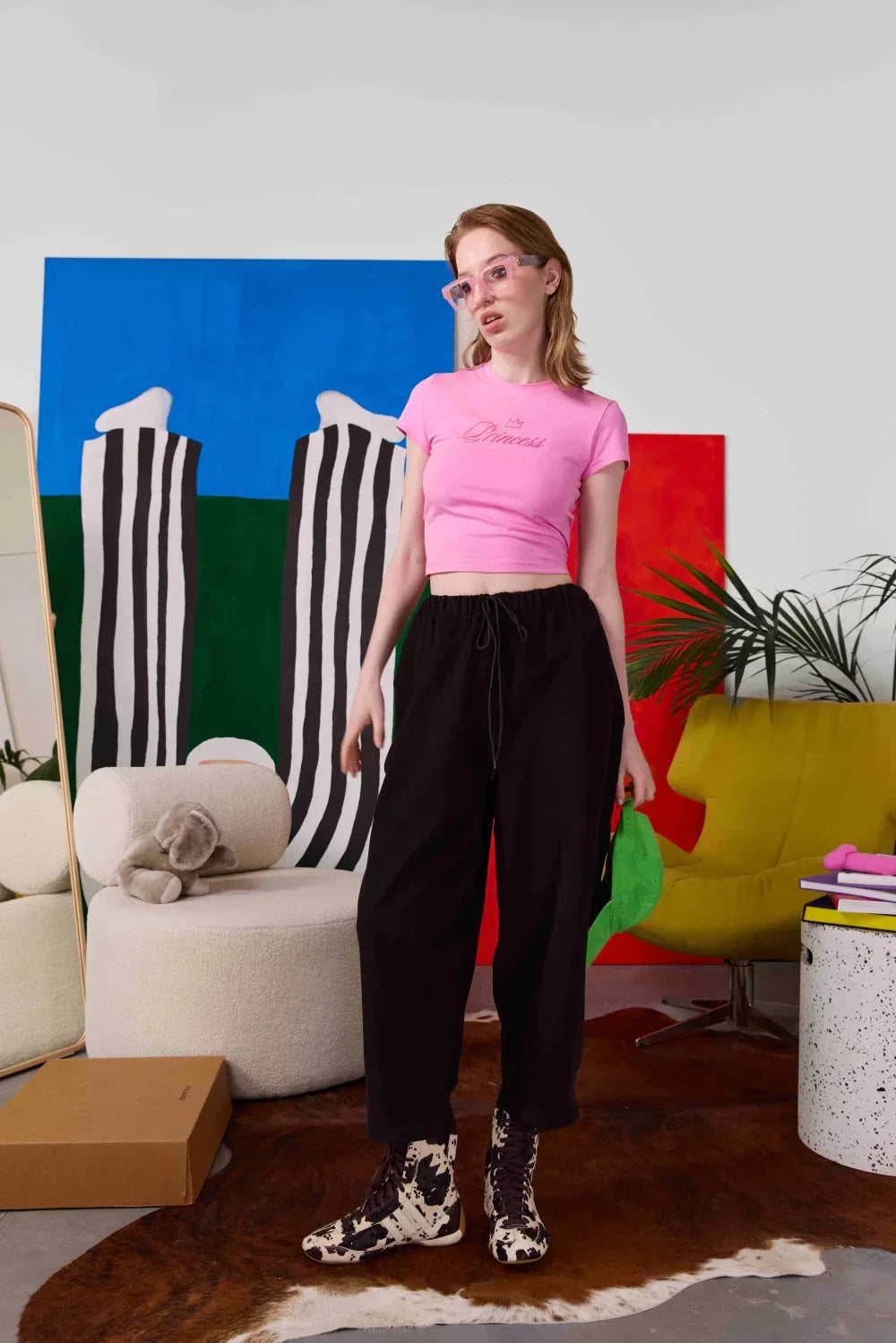 balloon pants in black color