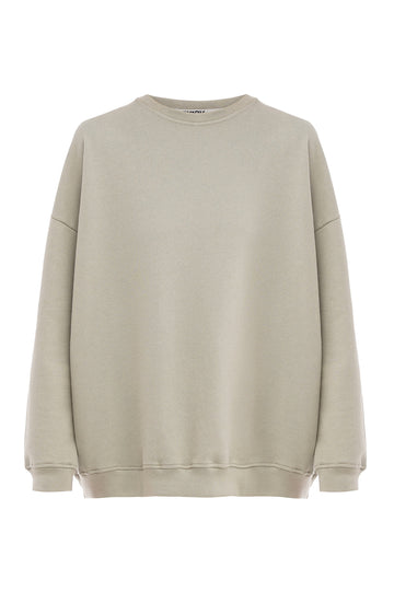 basic sweatshirt in forest color