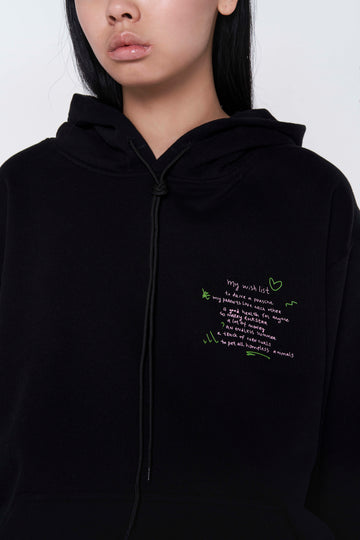 hoodie "wish list" in black