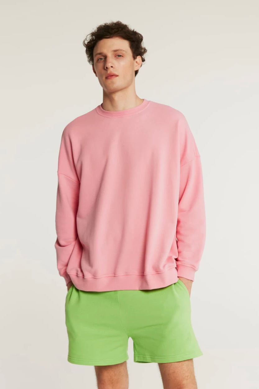 basic sweatshirt in bubble color