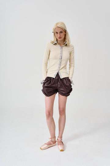 shorts "a la cargo" in brown