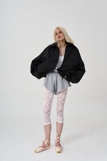 black balloon bomber jacket