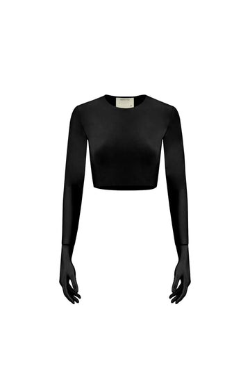 "lilith" top in black color