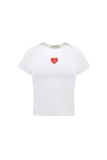 baby with a heart t-shirt