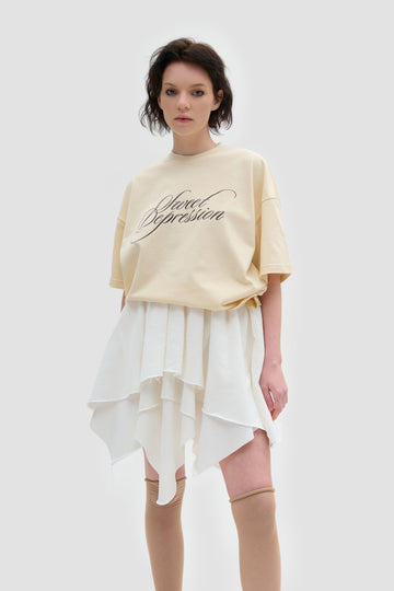 t-shirt “sweet depression” in vanilla color