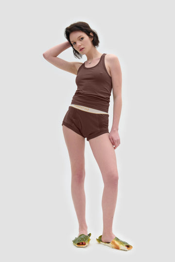 women's boxer briefs in brown color