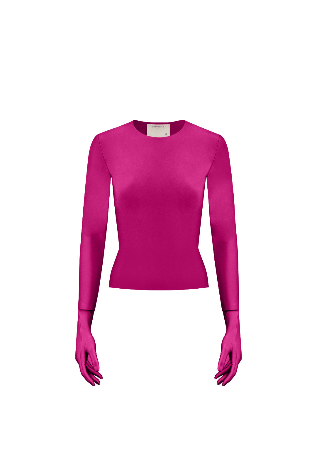 long sleeve "lilith" in fuchsia color