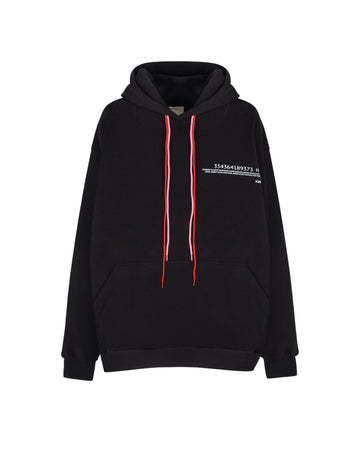 hoodie "shopping" in black color