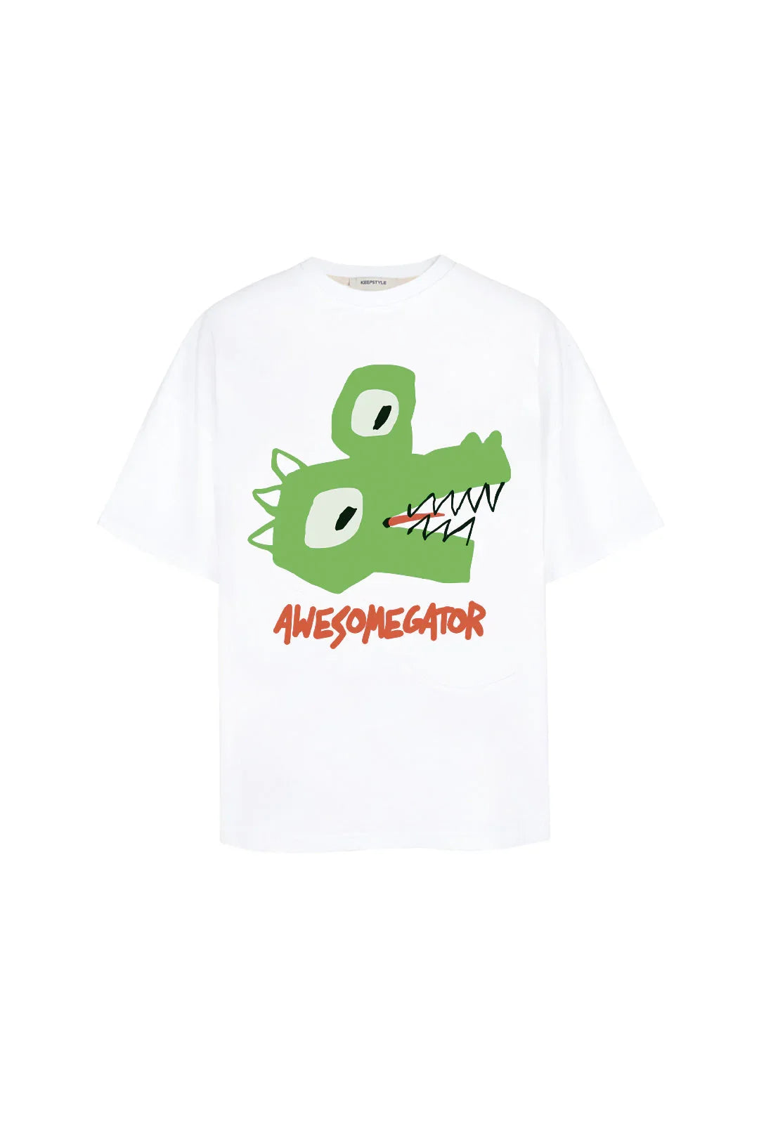 t-shirt "awesomegator" in white color