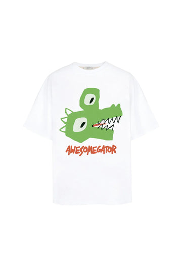 t-shirt "awesomegator" in white color