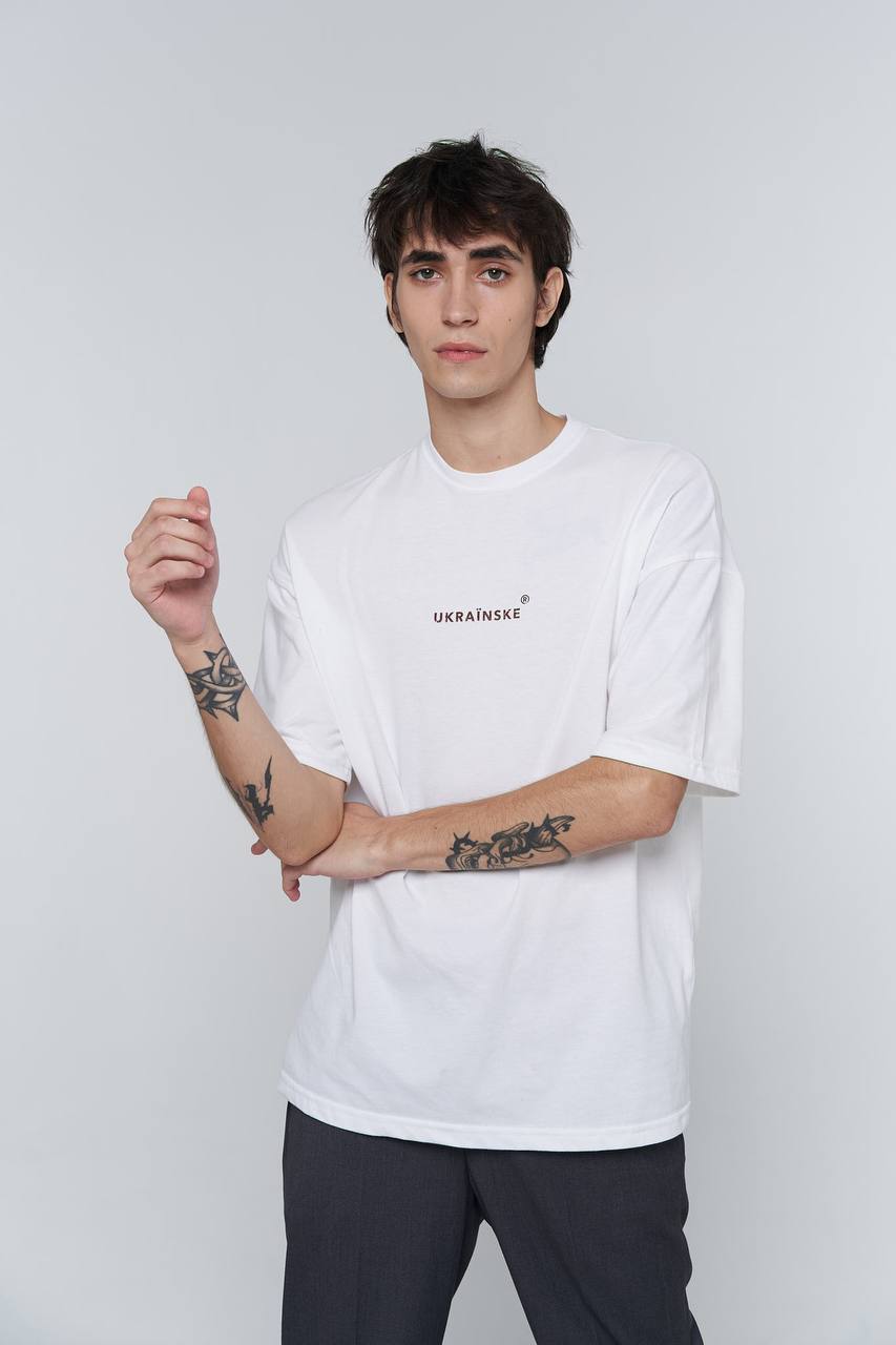 t-shirt ukraïnske in white color