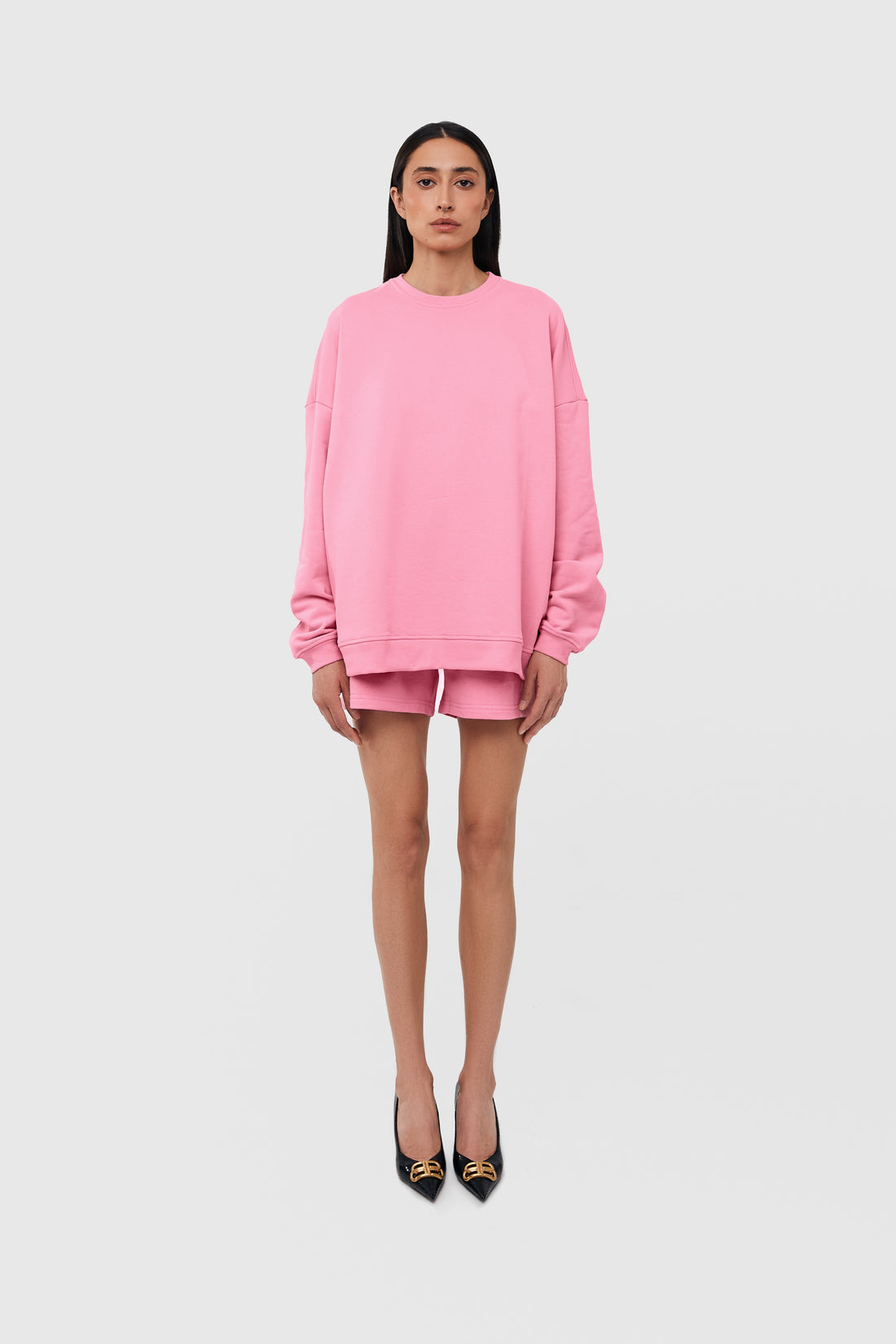 basic sweatshirt in bubble color