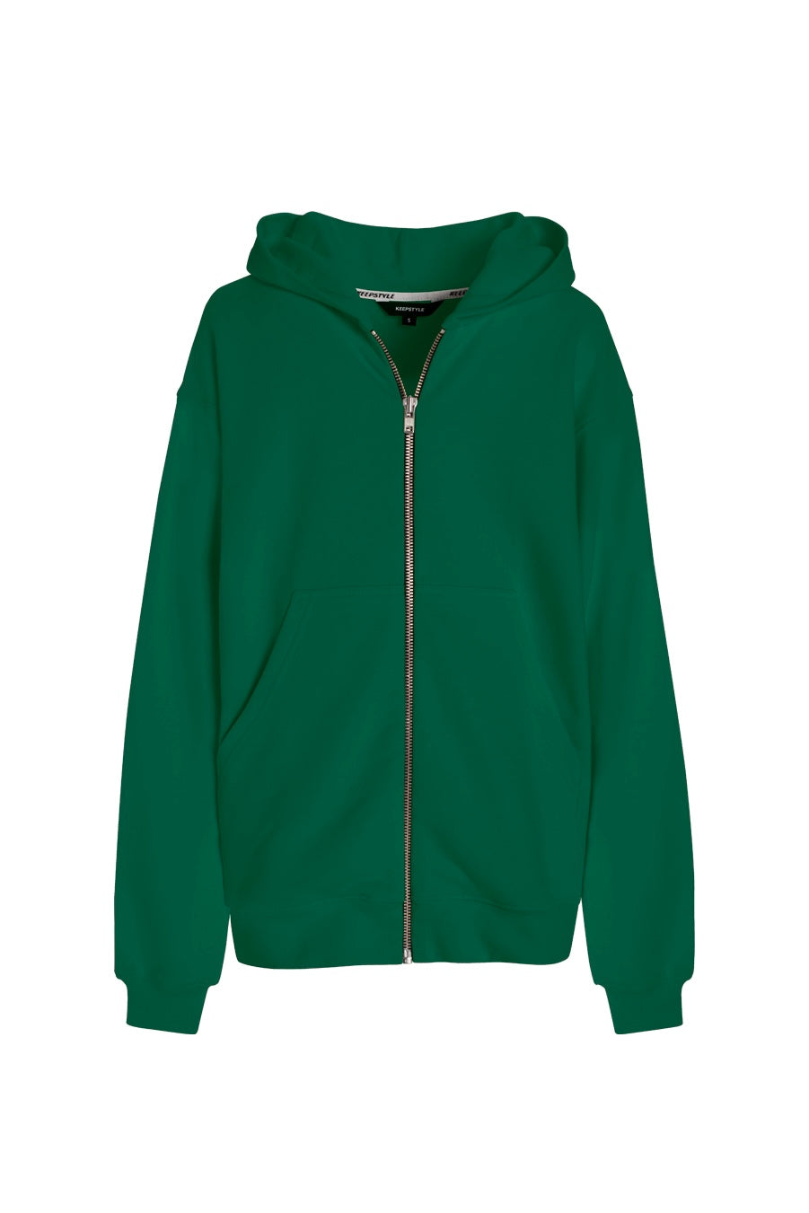 zip-up hoodie in watermelon color