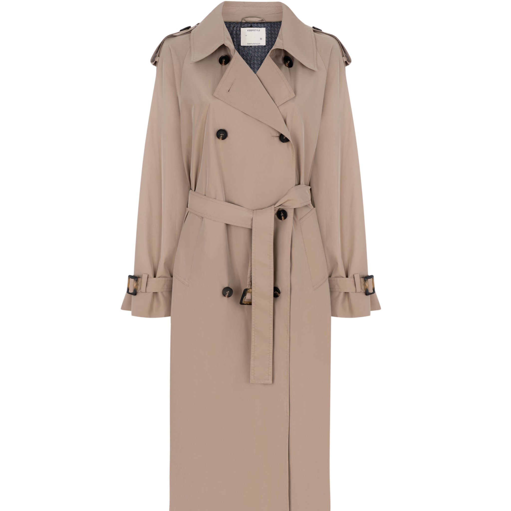 80s trench coat in beige color