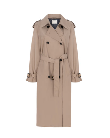 80s trench coat in beige color