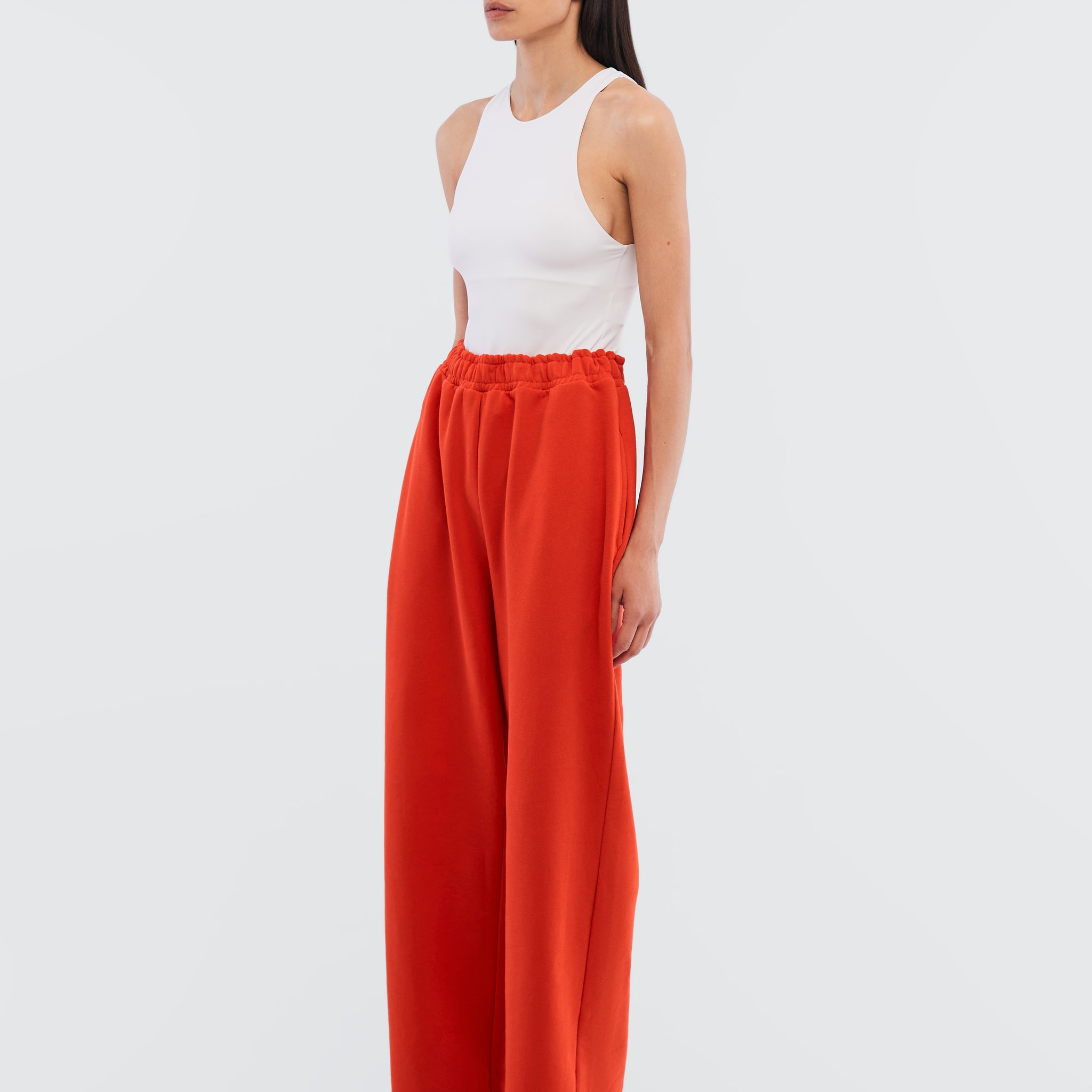 pants "real big" in red color