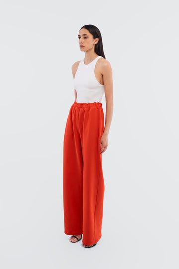 pants "real big" in red color