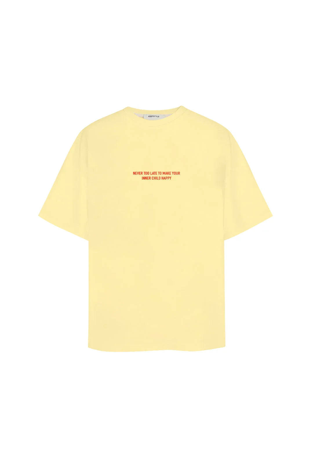 t-shirt "inner child" in baby yellow color