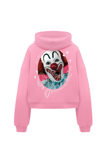 jokes zip-up hoodie in bubble
