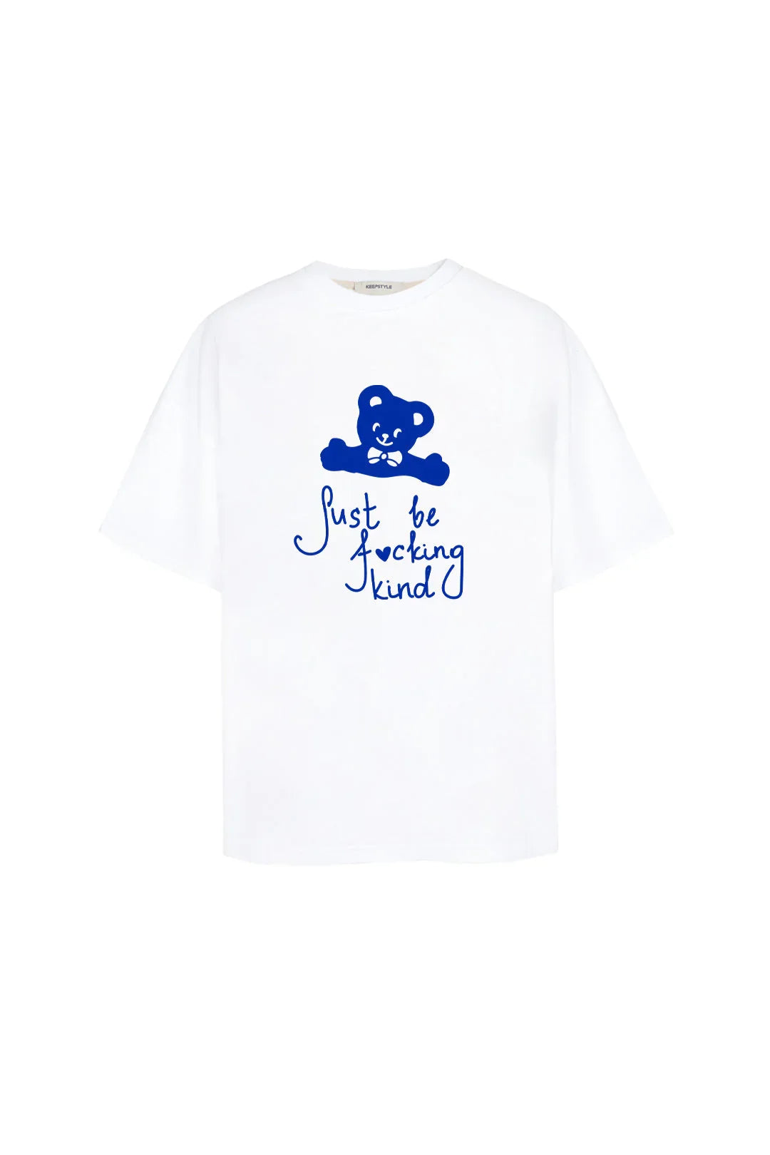 t-shirt "kind" in white color