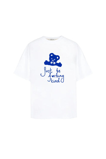 t-shirt "kind" in white color