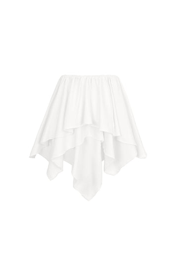 edgy skirt in milk color